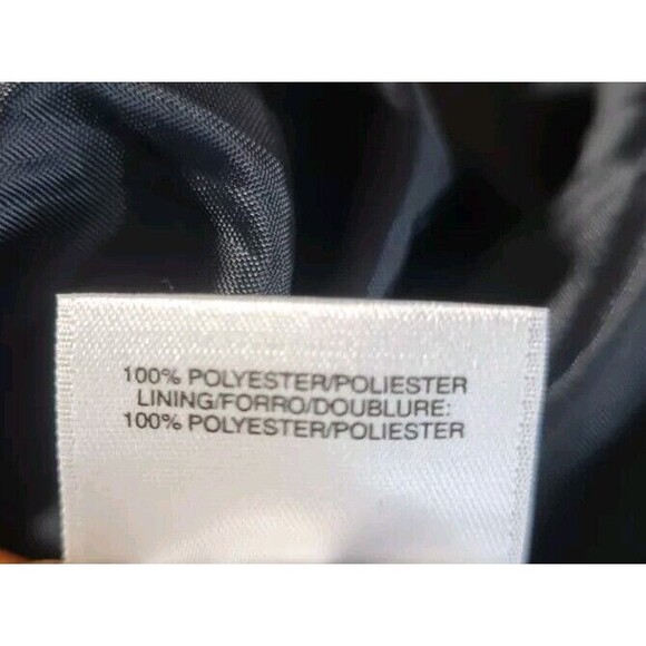 Le Suit Women Career Pantsuit Size 14 Pinstriped Charcoal One Button Blazer 197P - Picture 8 of 10